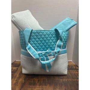 N.Girl diaper bag rare nwt aqua